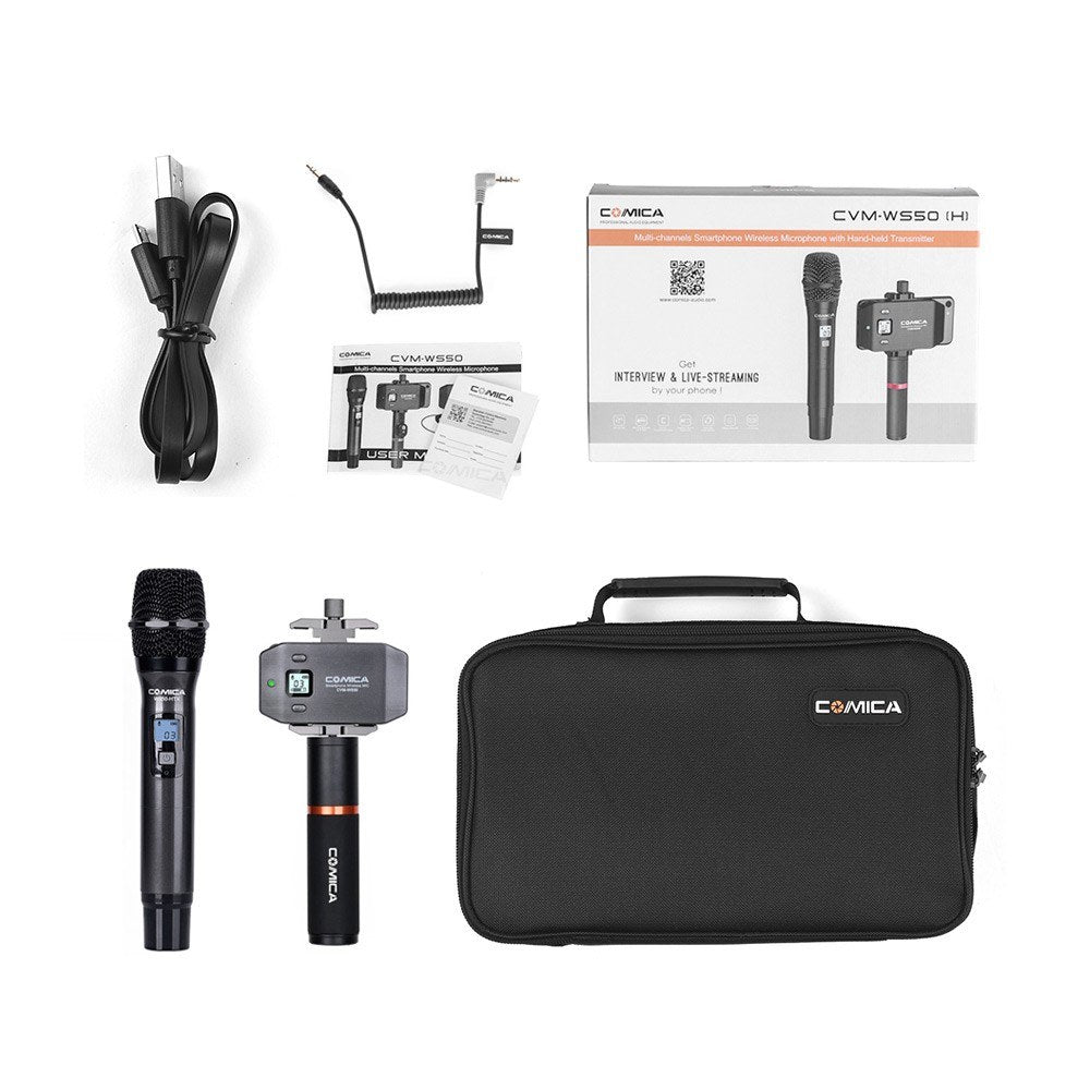Smartphone Wireless Microphone + Hand-held Transmitter