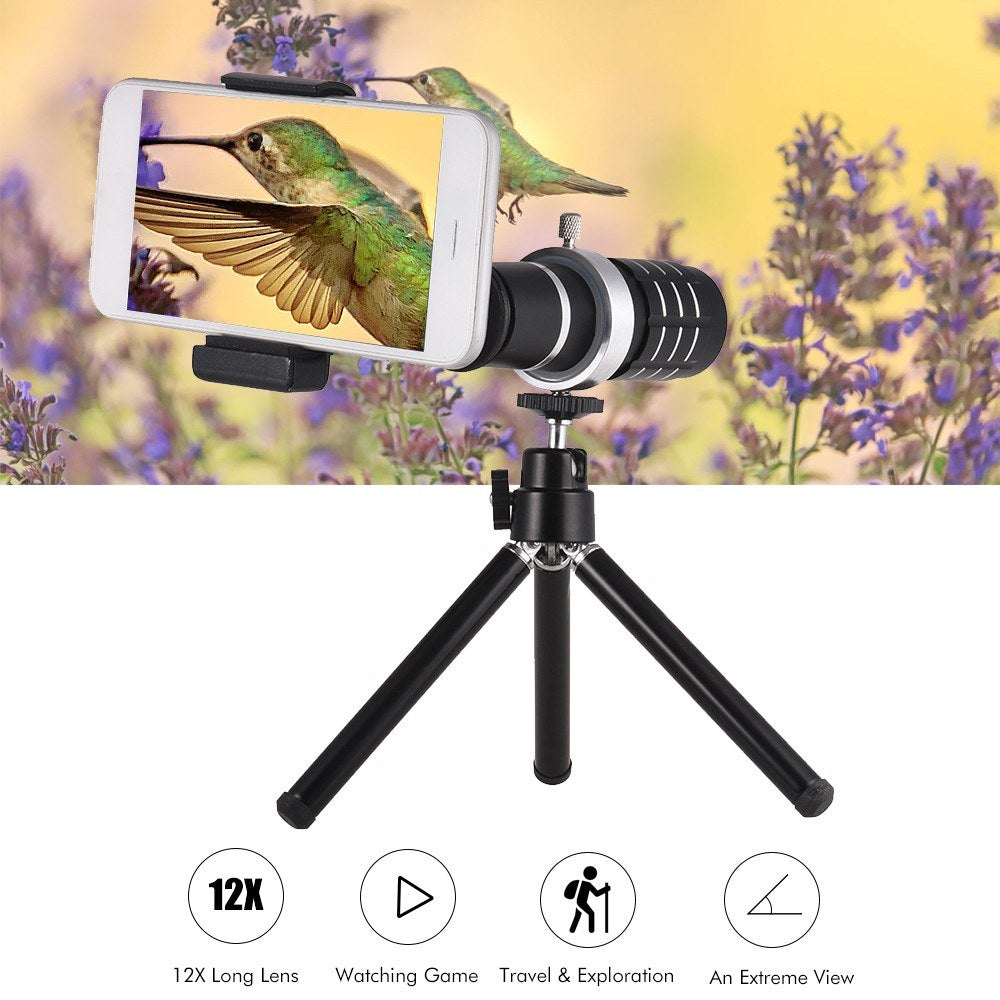 Optical Zoom Mobile Phone Telephoto Lens with Tripod for iPhone Samsung HTC Nokia Sony