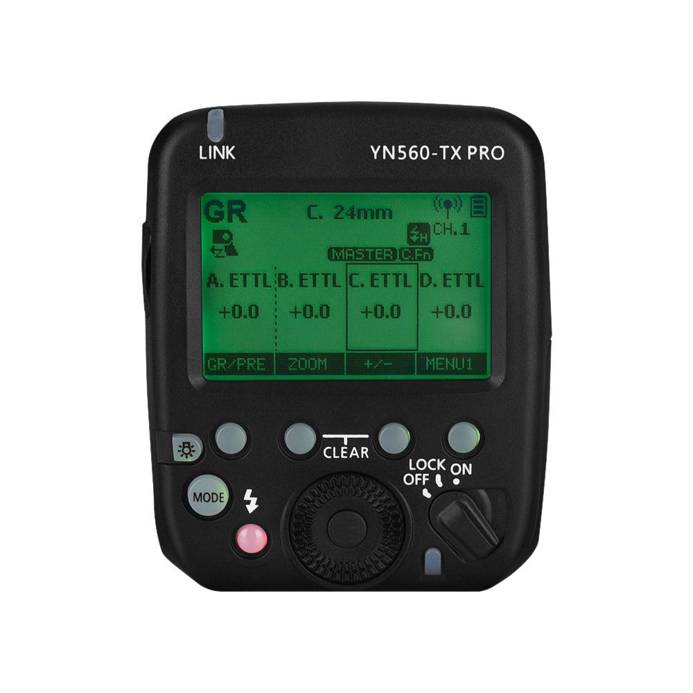 2.4G On-camera Flash Trigger Speedlite Wireless Transmitter with LCD Screen