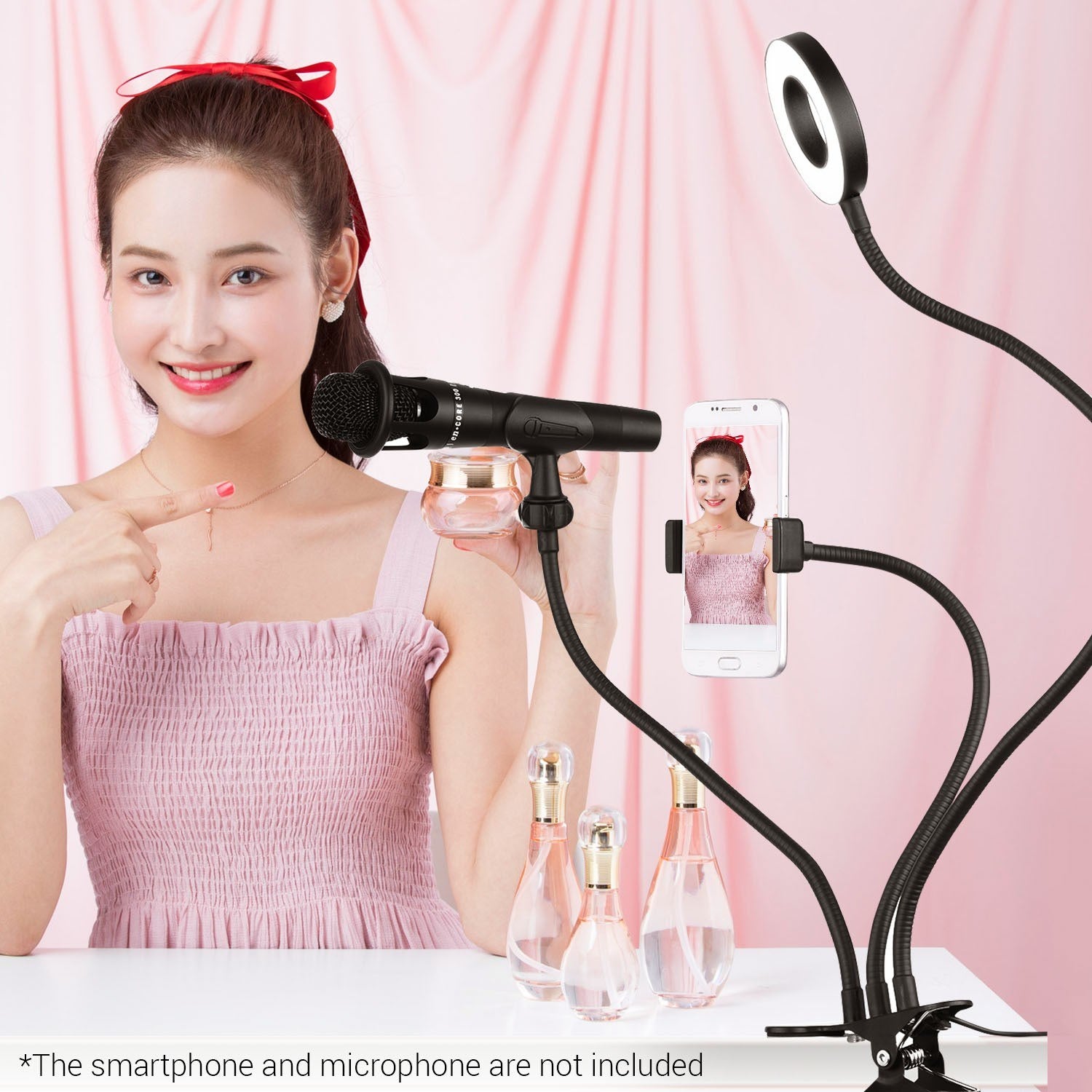 Clip-On Mini USB Ring Light Fill-in Lamp 3 Lighting Modes