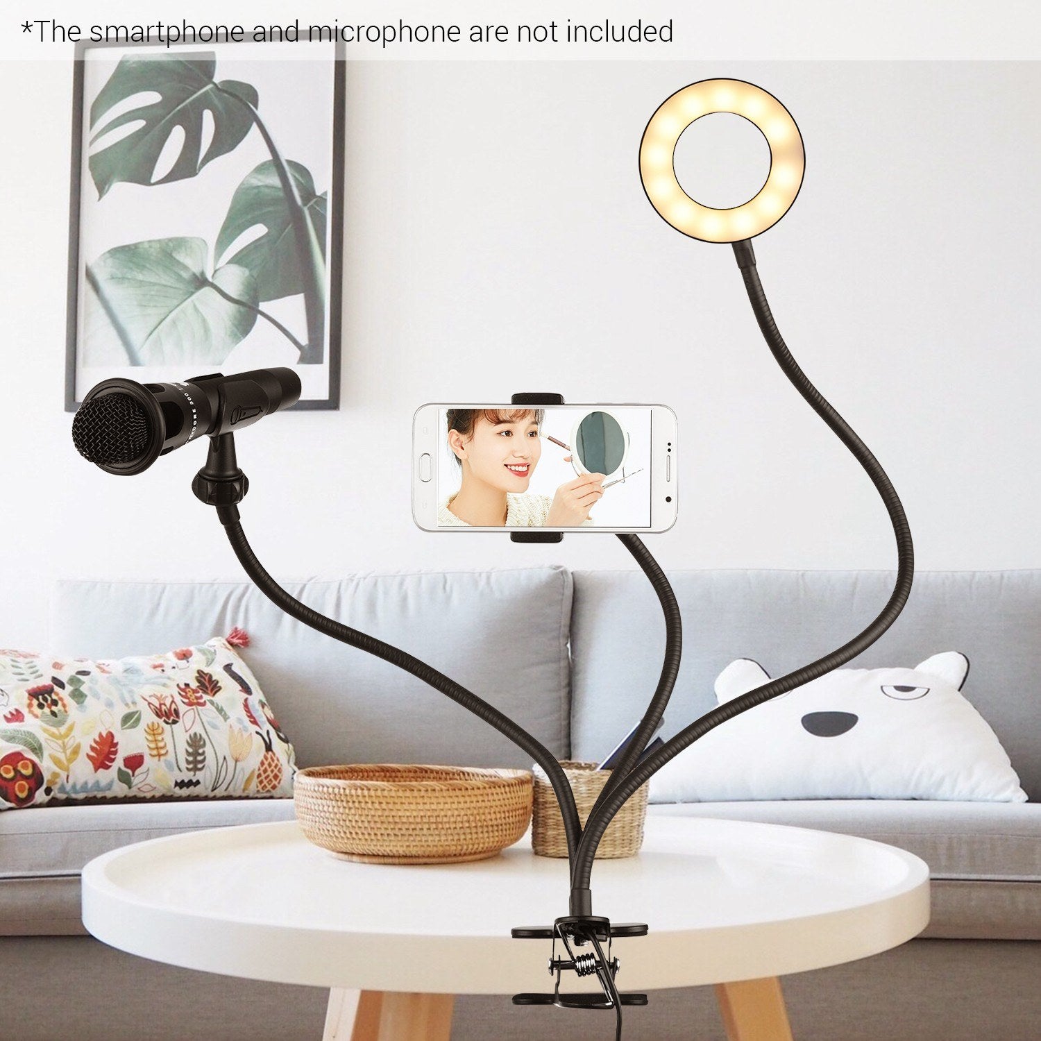 Clip-On Mini USB Ring Light Fill-in Lamp 3 Lighting Modes