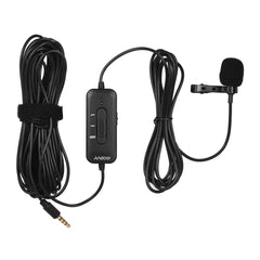 Omani-directional Clip-on Lavalier Microphone 3.5mm Plug Condenser Mic