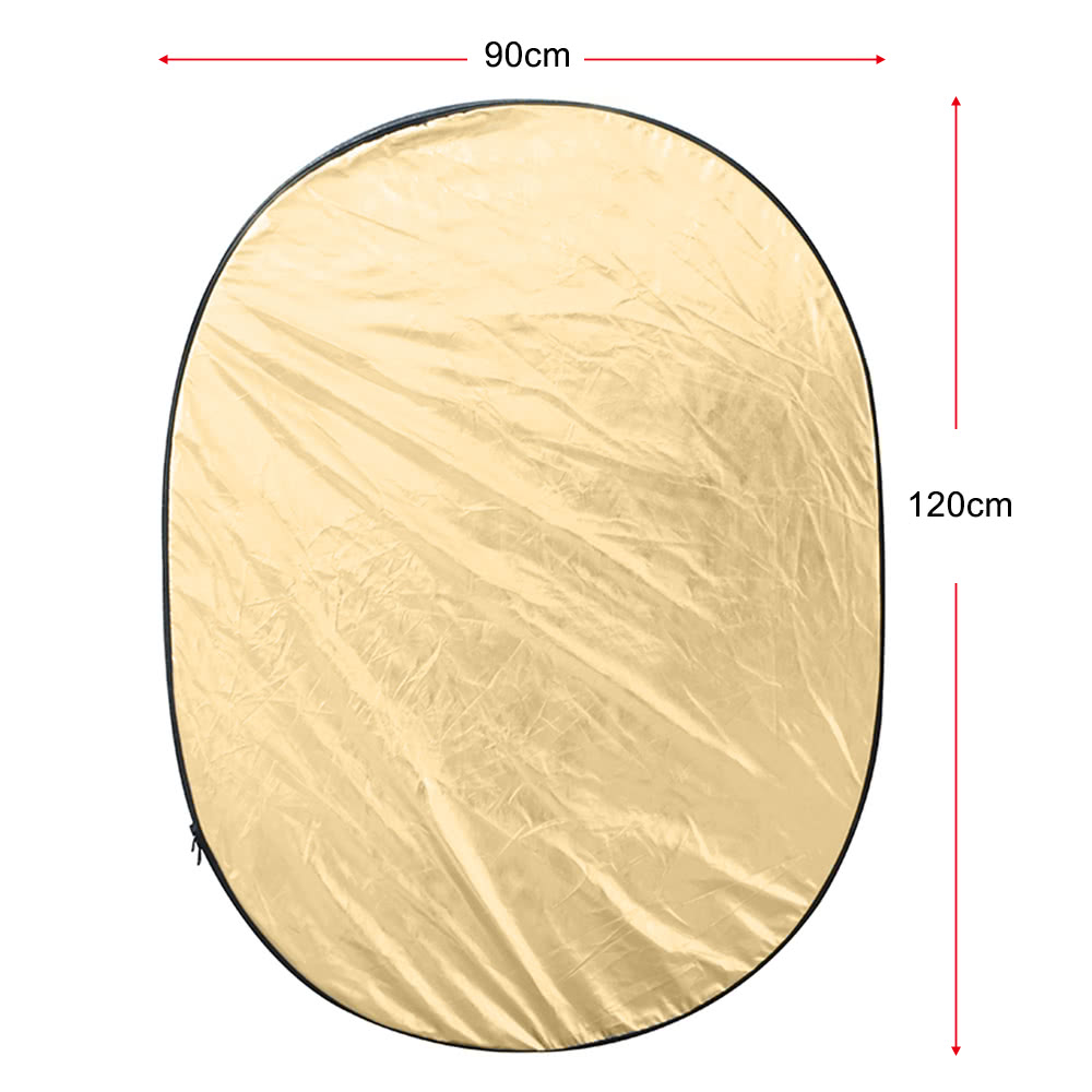 35" * 47" / 90 * 120cm Oval 5 in 1 Multi Portable Collapsible Studio Photo Photography Light Reflector