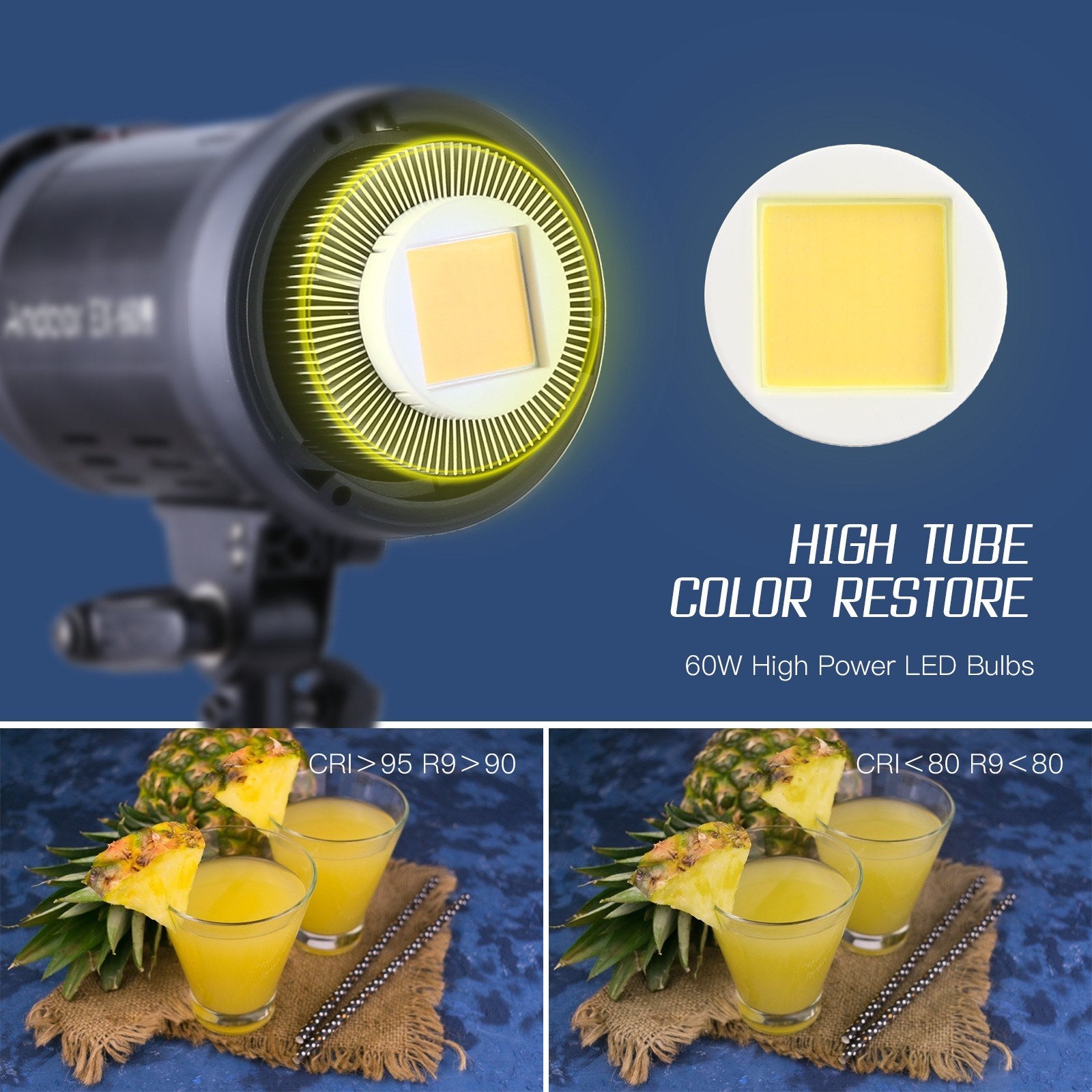 Studio Photography LED Flash Light Strobe