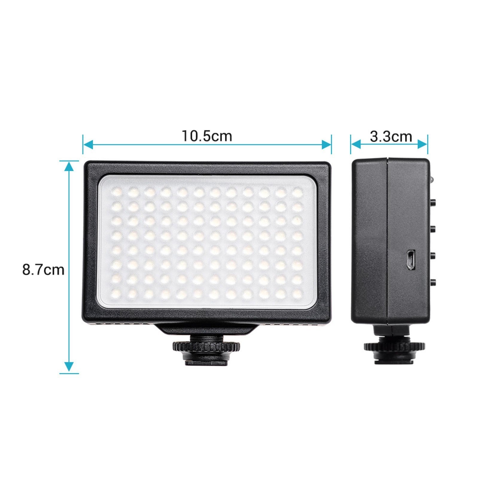 LED Video Light 3200K-5600K Dimmable Panel Portable Photography Fill