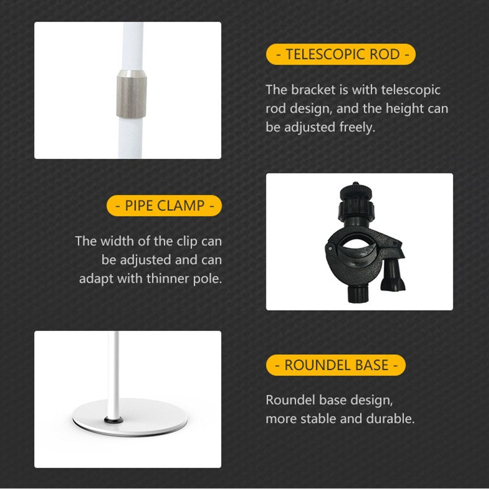 8 Inch Desktop LED Fill Ring Light Kit Set 3000K-6500K Adjustable Brightness Portable