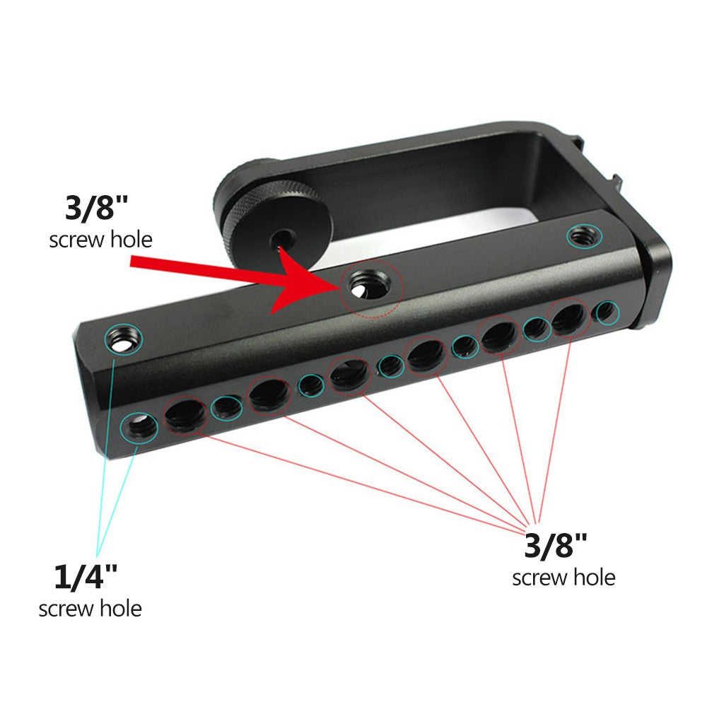 Top Handle Grip Aluminum Alloy with Cold Shoe Mount