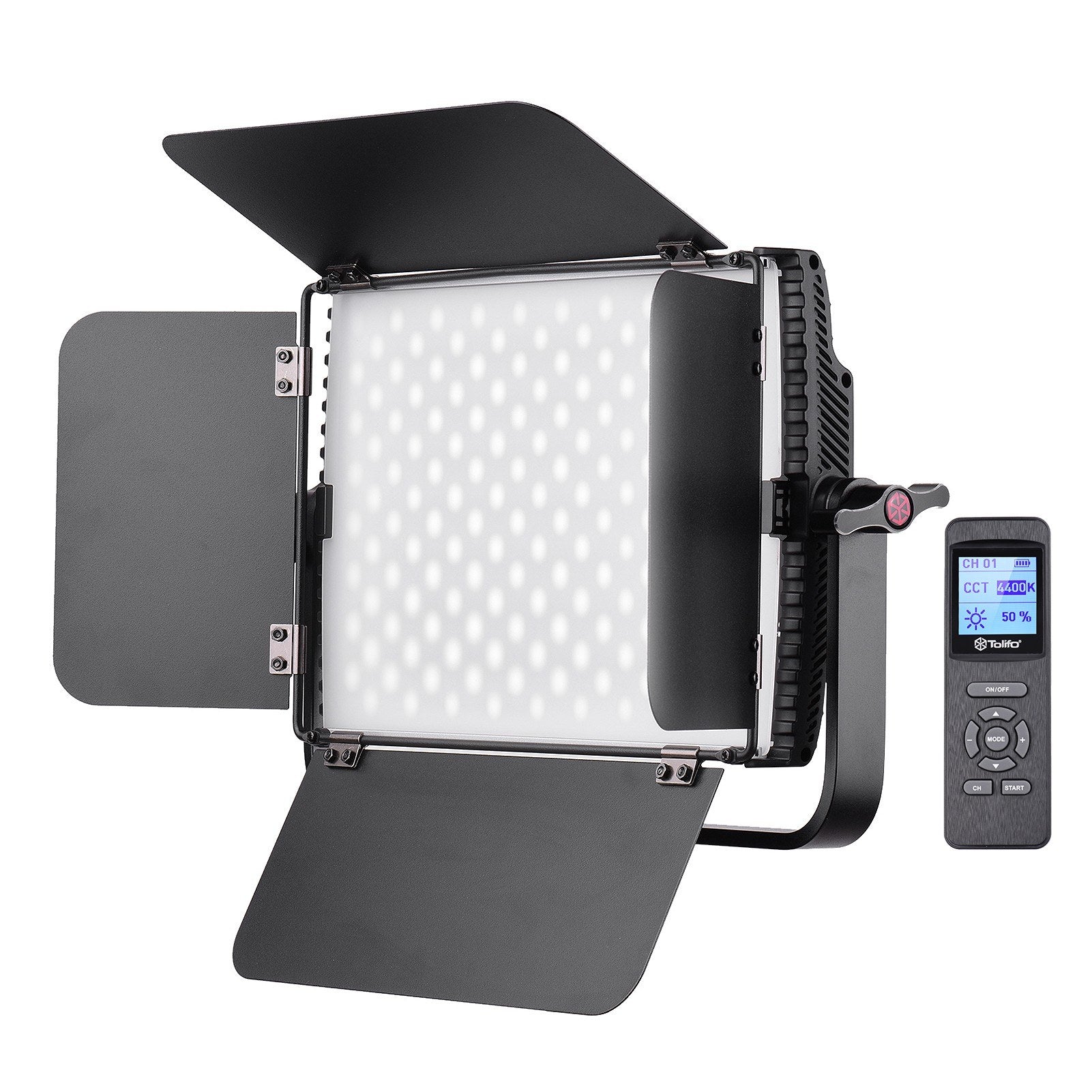 60W RGB LED Video Light 3200K-5600K Dimmable Photography Fill