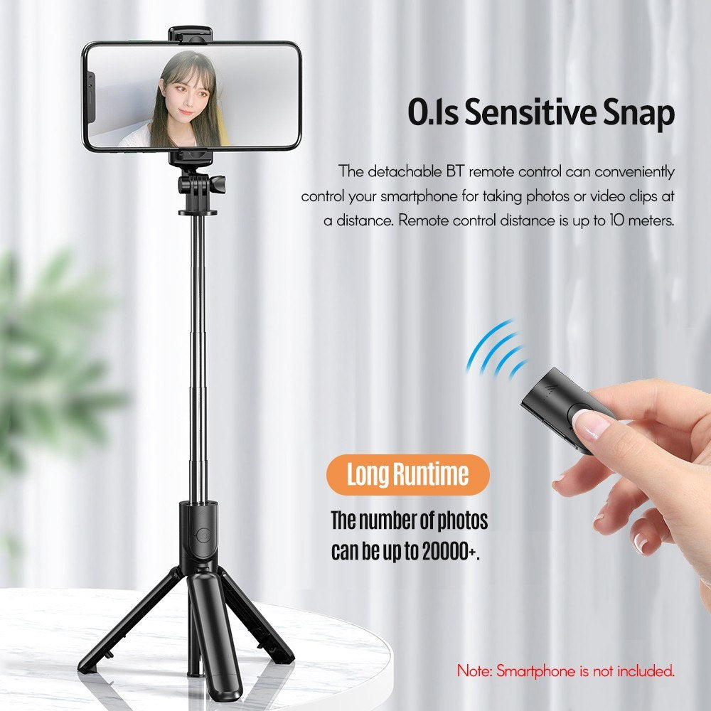 Mini 5-Section Extendable Selfie Stick Integrated