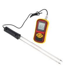 Portable Digital Grain Moisture Meter with Measuring Probe LCD Display Tester for Corn Wheat Rice Bean Hygrometer