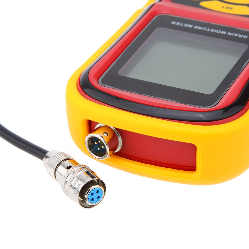 Portable Digital Grain Moisture Meter with Measuring Probe LCD Display Tester for Corn Wheat Rice Bean Hygrometer