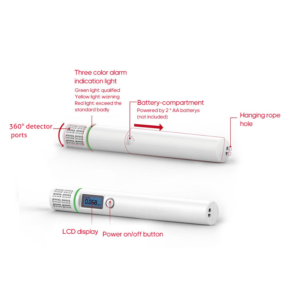 Portable Formaldehyde(HCHO) Detector with LCD Display High Accuracy TVOC Sensor Tester