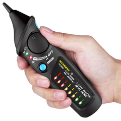 Dual Mode AC Voltage Detector Circuit Tester Non-contact with Flashlight Function