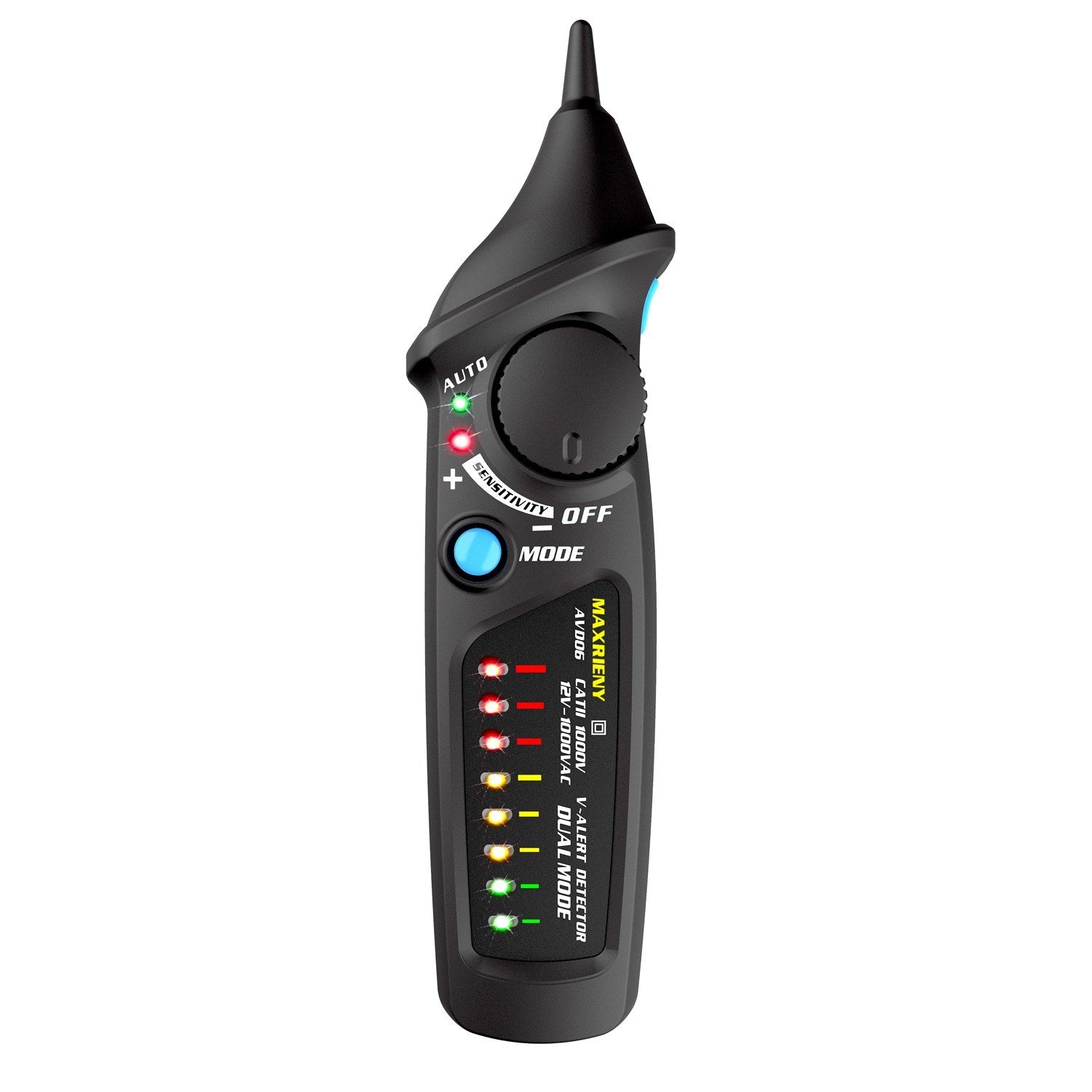 Dual Mode AC Voltage Detector Circuit Tester Non-contact with Flashlight Function