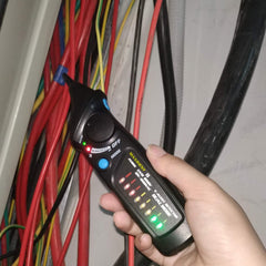 Dual Mode AC Voltage Detector Circuit Tester Non-contact with Flashlight Function