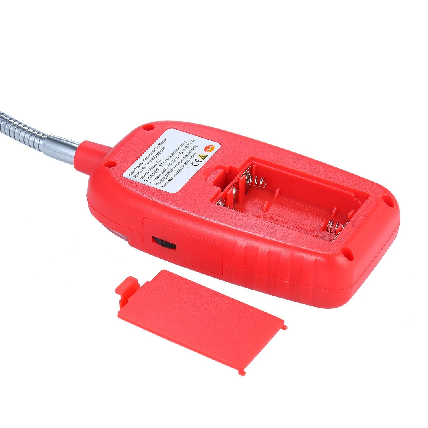 Handheld Combustible Gas Detector Leakage Natural Sensor Leak Test Instrument 12-inch Gooseneck