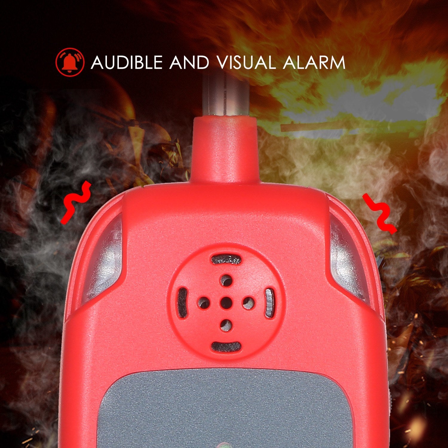 Handheld Combustible Gas Detector Leakage Natural Sensor Leak Test Instrument 12-inch Gooseneck