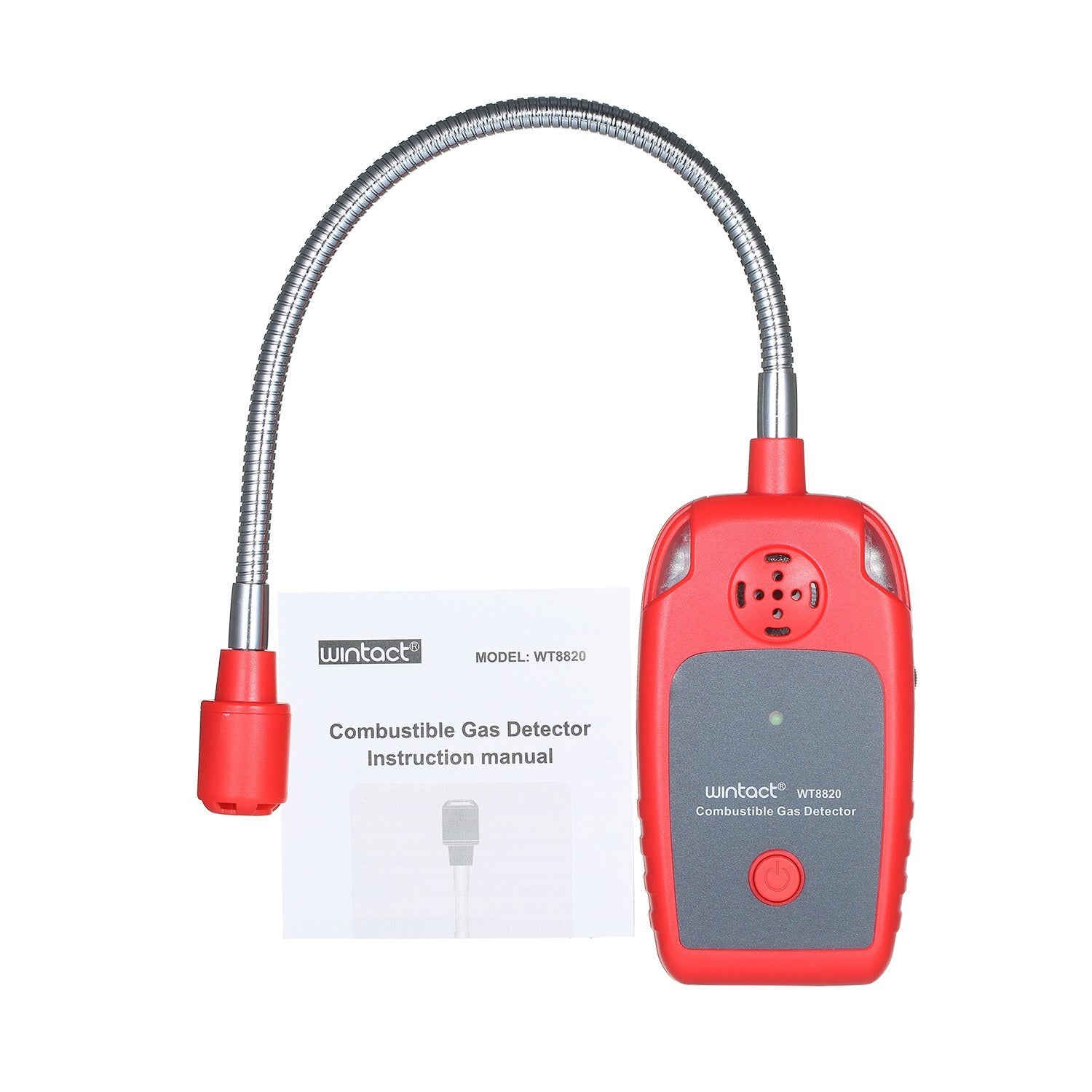 Handheld Combustible Gas Detector Leakage Natural Sensor Leak Test Instrument 12-inch Gooseneck