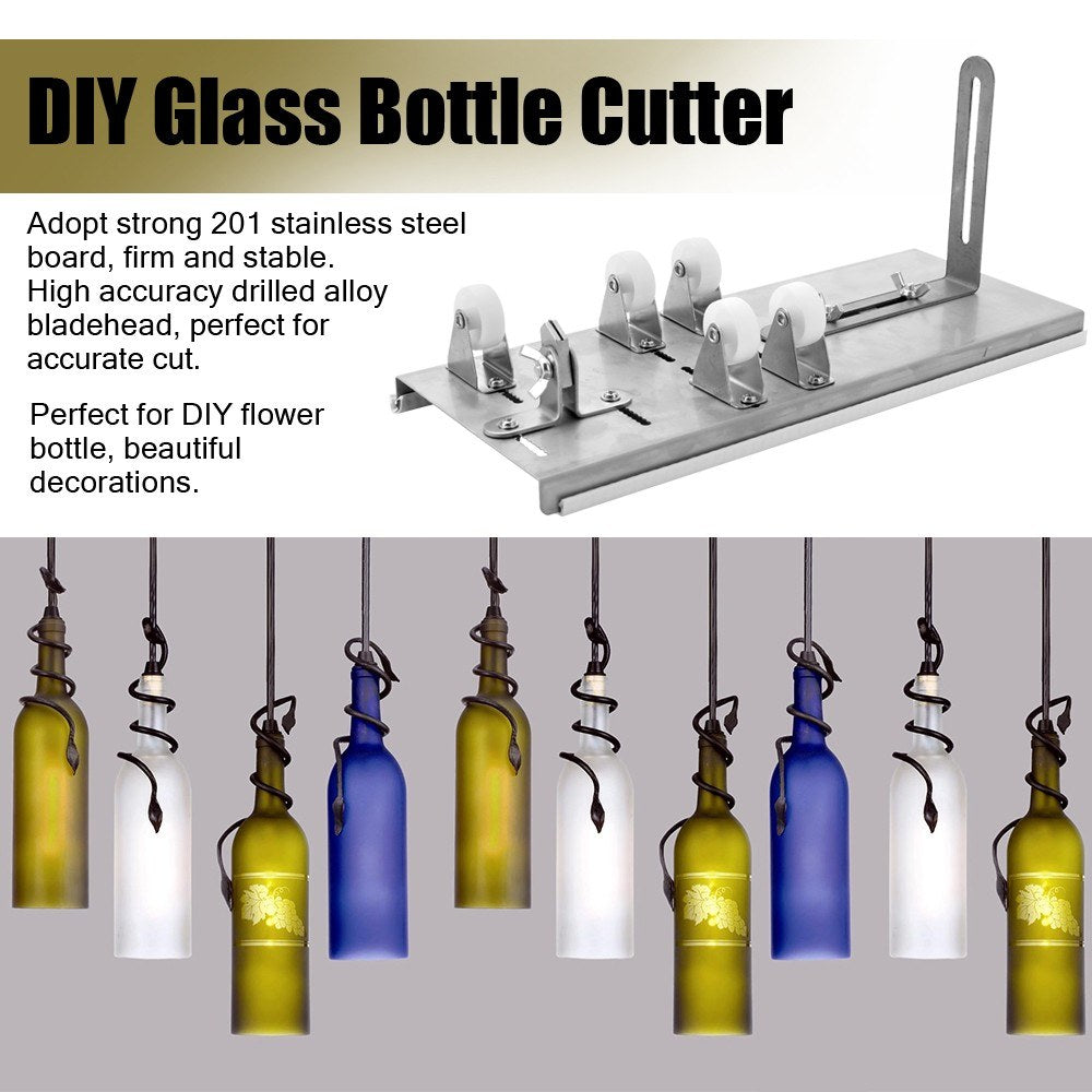 DIY Glass Bottle Cutter Adjustable Sizes Metal Glassbottle Cut Machine