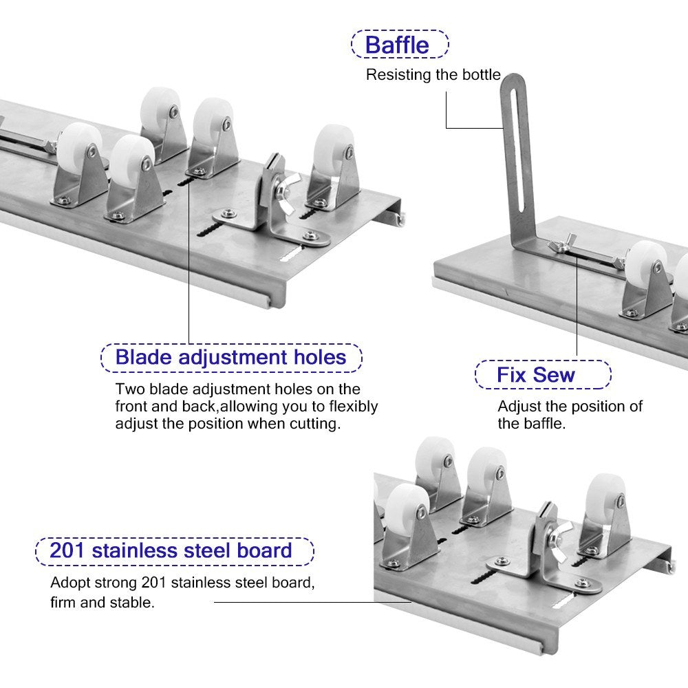 DIY Glass Bottle Cutter Adjustable Sizes Metal Glassbottle Cut Machine