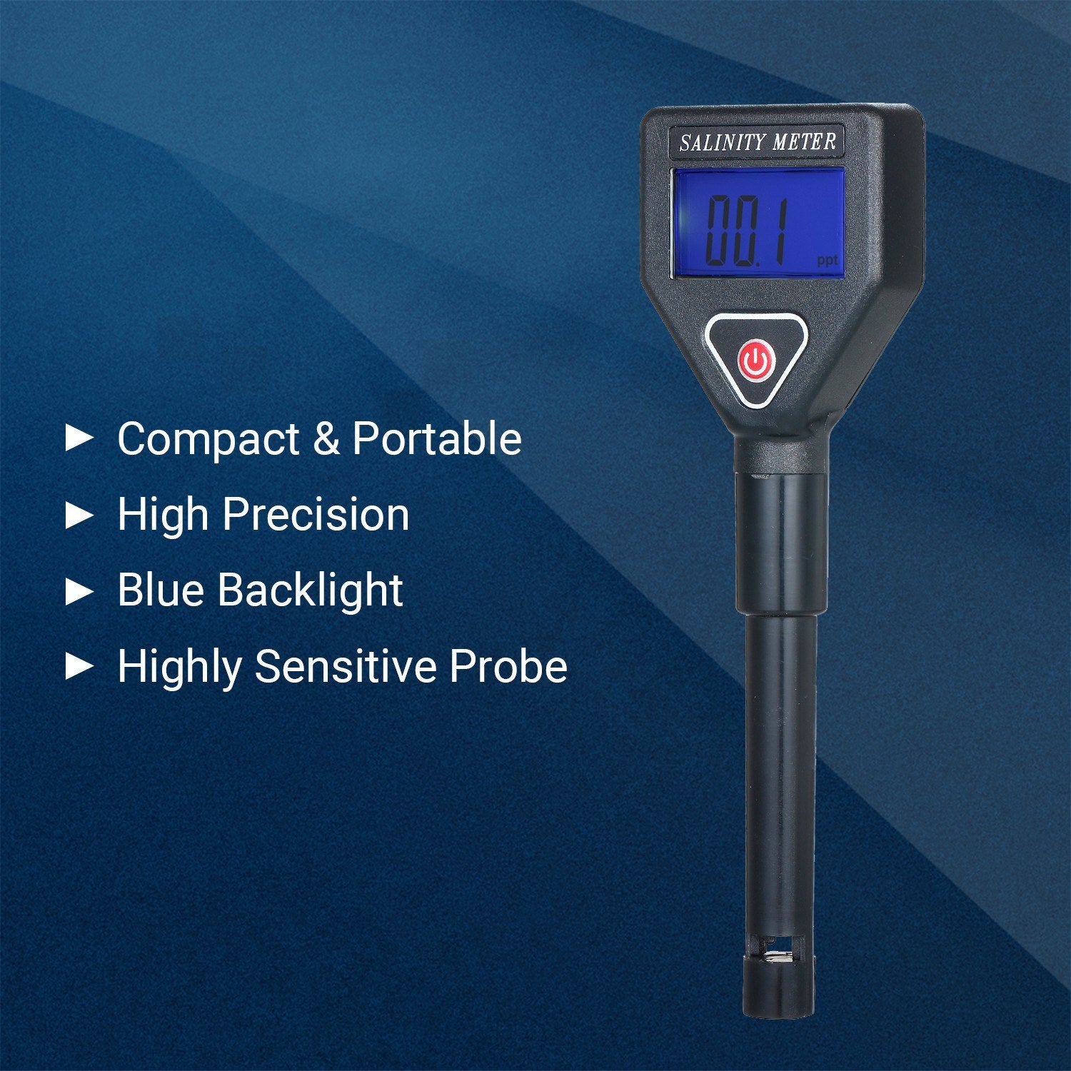 Seawater Salinity Refractometer Portable Handheld Meter ATC Salinometer