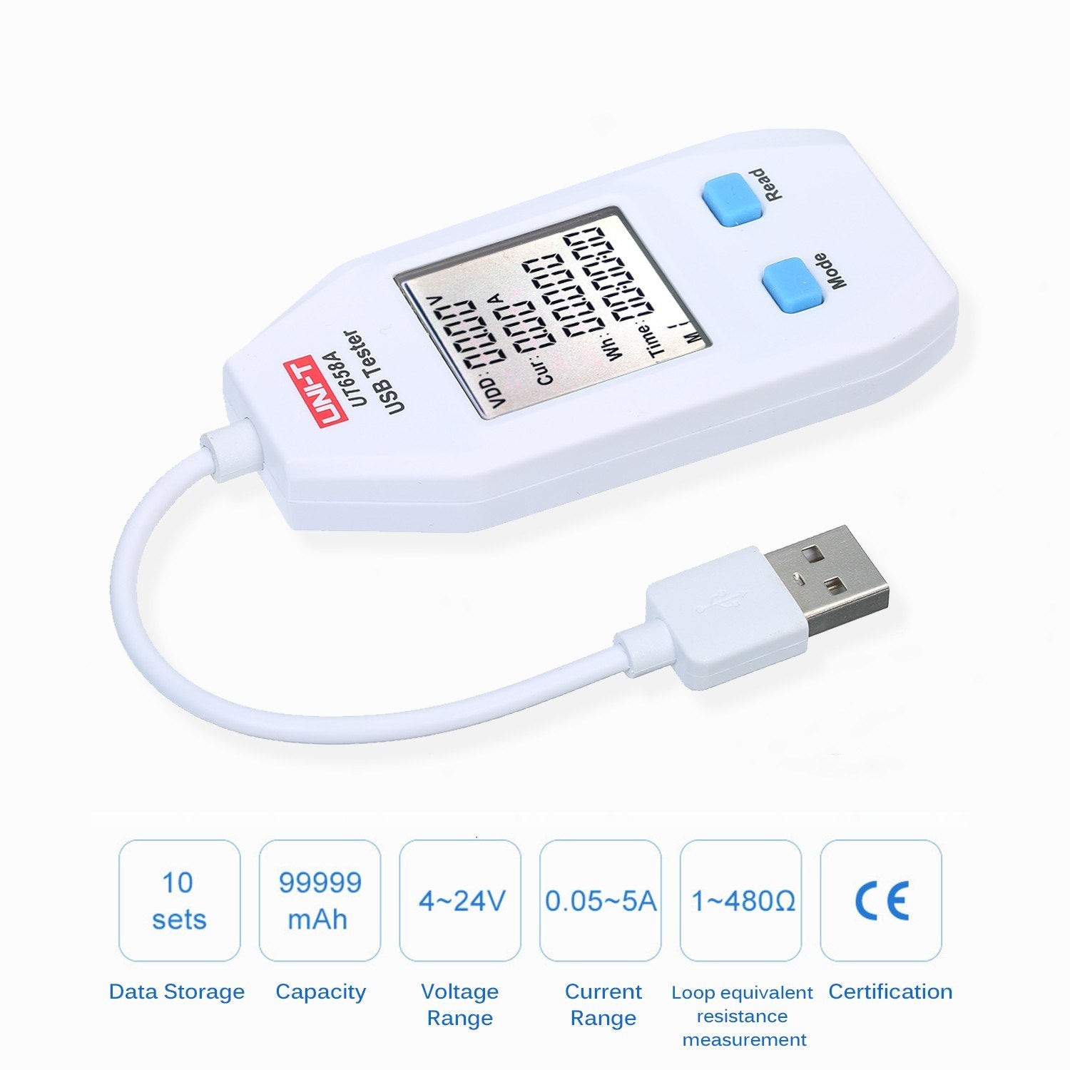 USB Power Meter LCD Tester Detector
