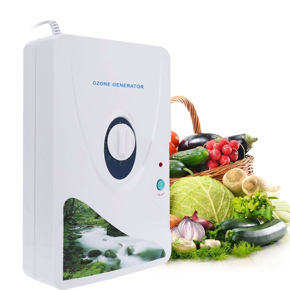 600mg/h Ozone Generator Ozonator O3 Timer Air Purifiers Purify Oil Vegetable Meat Water