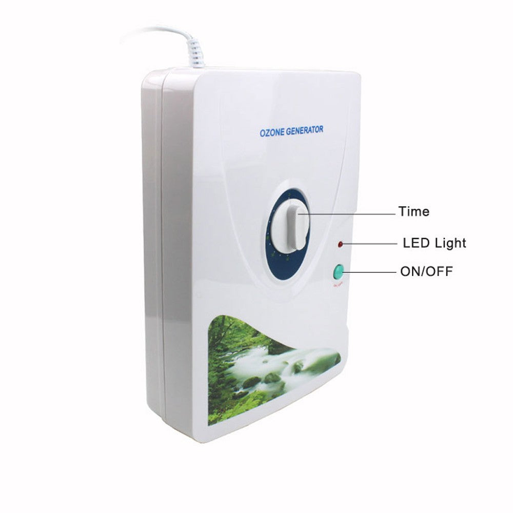 600mg/h Ozone Generator Ozonator O3 Timer Air Purifiers Purify Oil Vegetable Meat Water