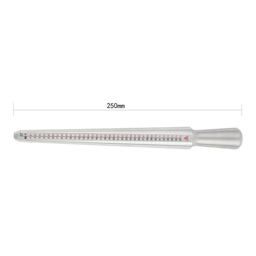 Metal Ring Sizer Set Finger Measuring with Rings Mandrel Sizing Stick Jewelry Tools