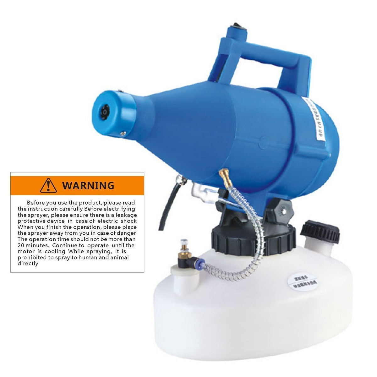 Electric ULV Fogger Portable Ultra-Low Volume Atomizer Sprayer Fine Mist Blower Pesticide Nebulizer 4.5L