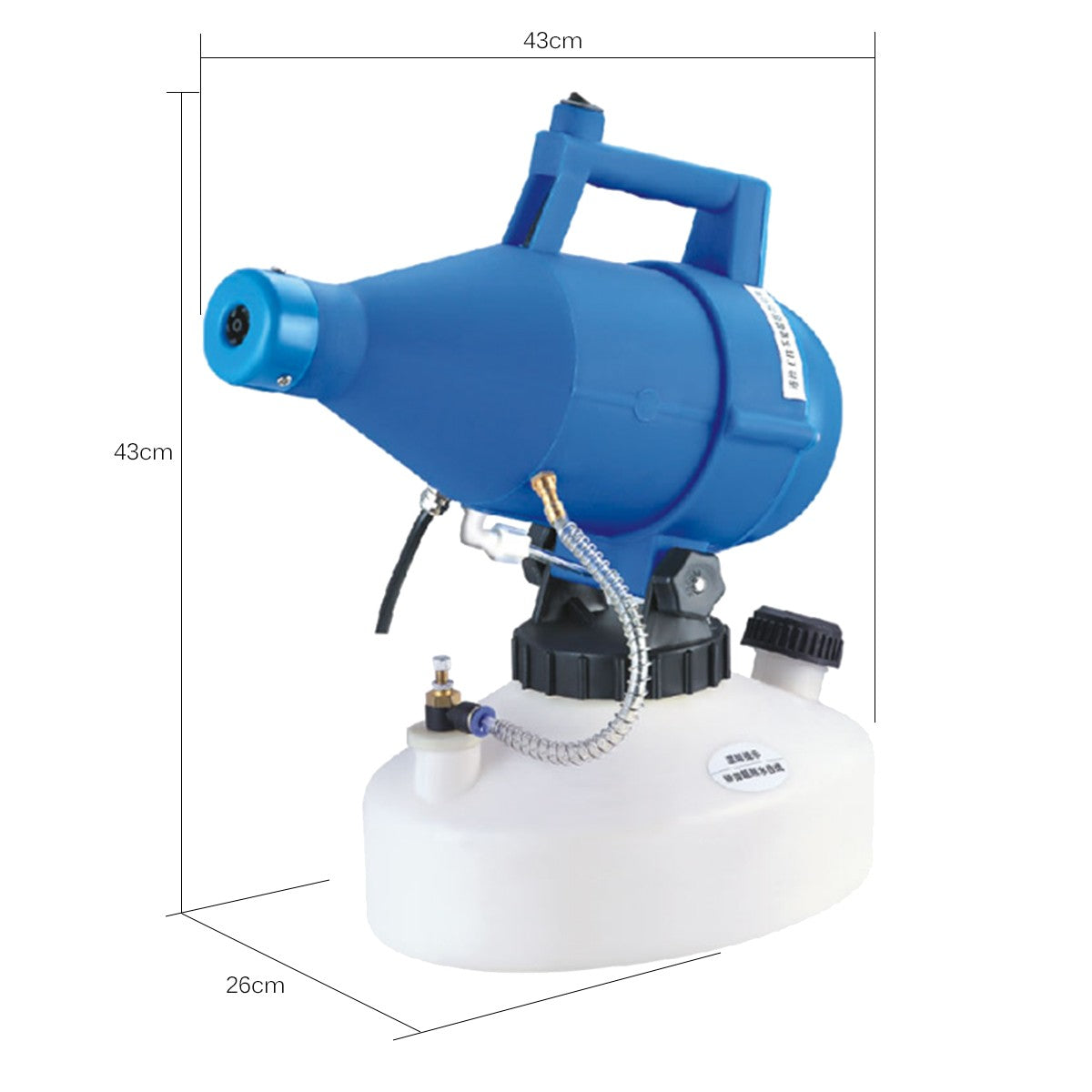 Electric ULV Fogger Portable Ultra-Low Volume Atomizer Sprayer Fine Mist Blower Pesticide Nebulizer 4.5L