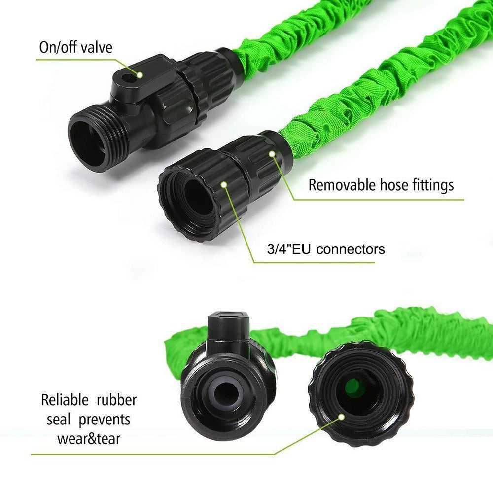 23M / 75ft Garden Hose Upgrade Expandable Magic Flexible Water Hose Plastic Hoses Pipe