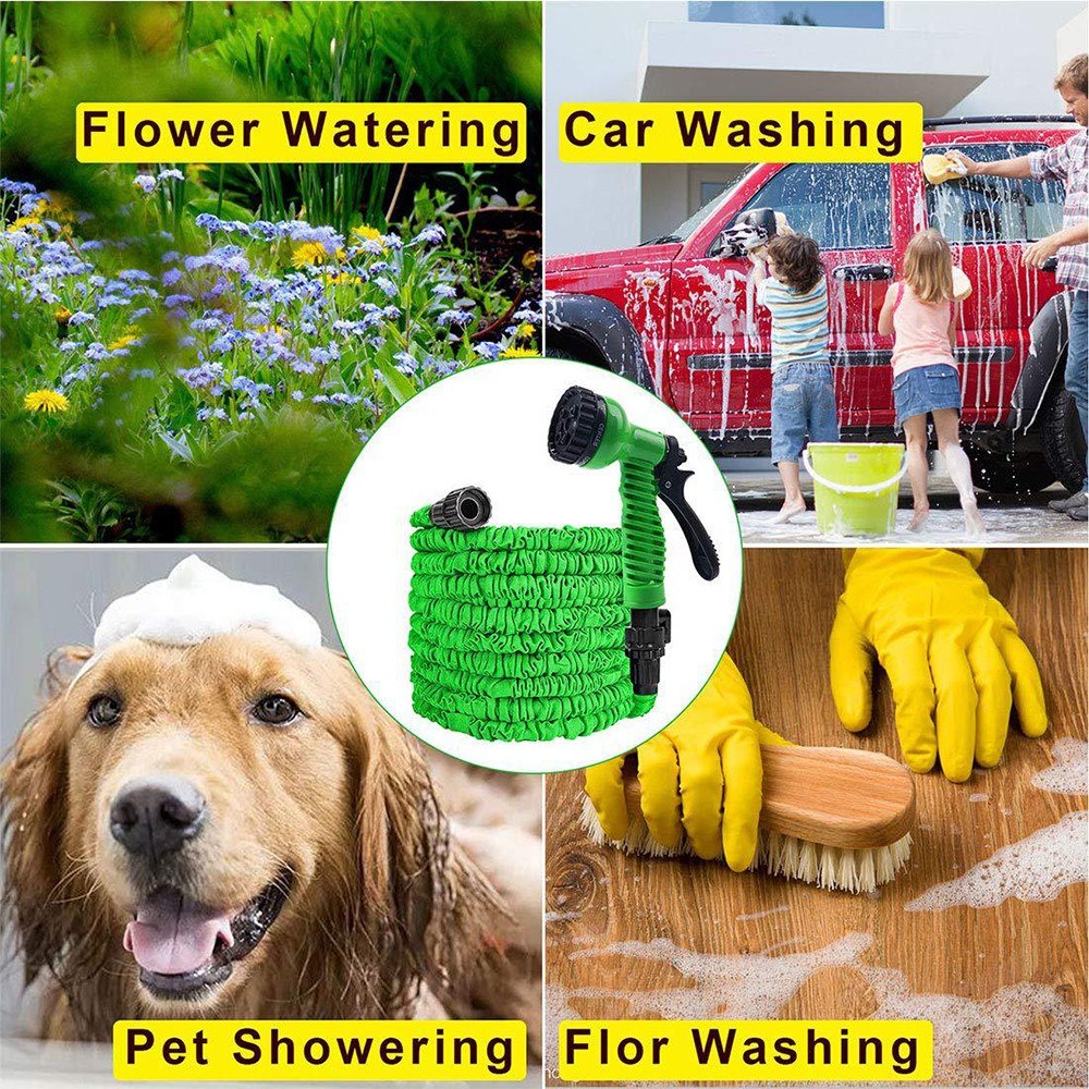 23M / 75ft Garden Hose Upgrade Expandable Magic Flexible Water Hose Plastic Hoses Pipe