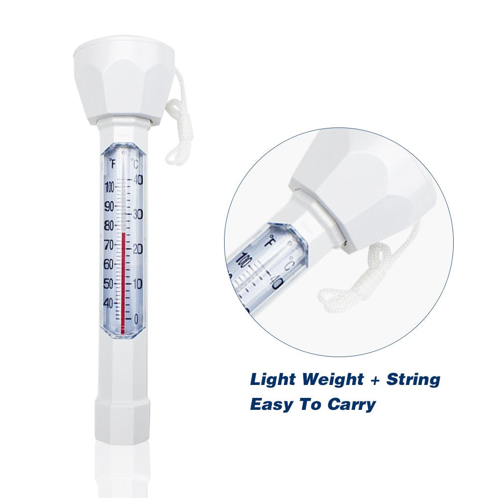 Swimming Pool Floating Thermometer Easily Readable Thermograph Water Temperature Testing Tool with String