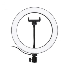 Alloy Photography LED Selfie Ring Light Dimmable Photo Camera Phone Lamp with 1.6M Stand Tripod