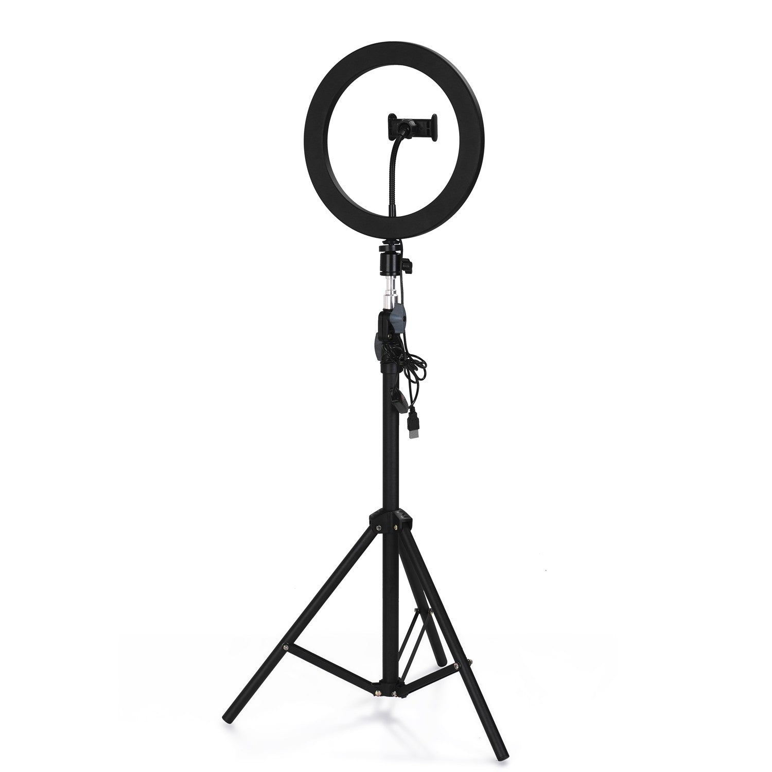 Alloy Photography LED Selfie Ring Light Dimmable Photo Camera Phone Lamp with 1.6M Stand Tripod