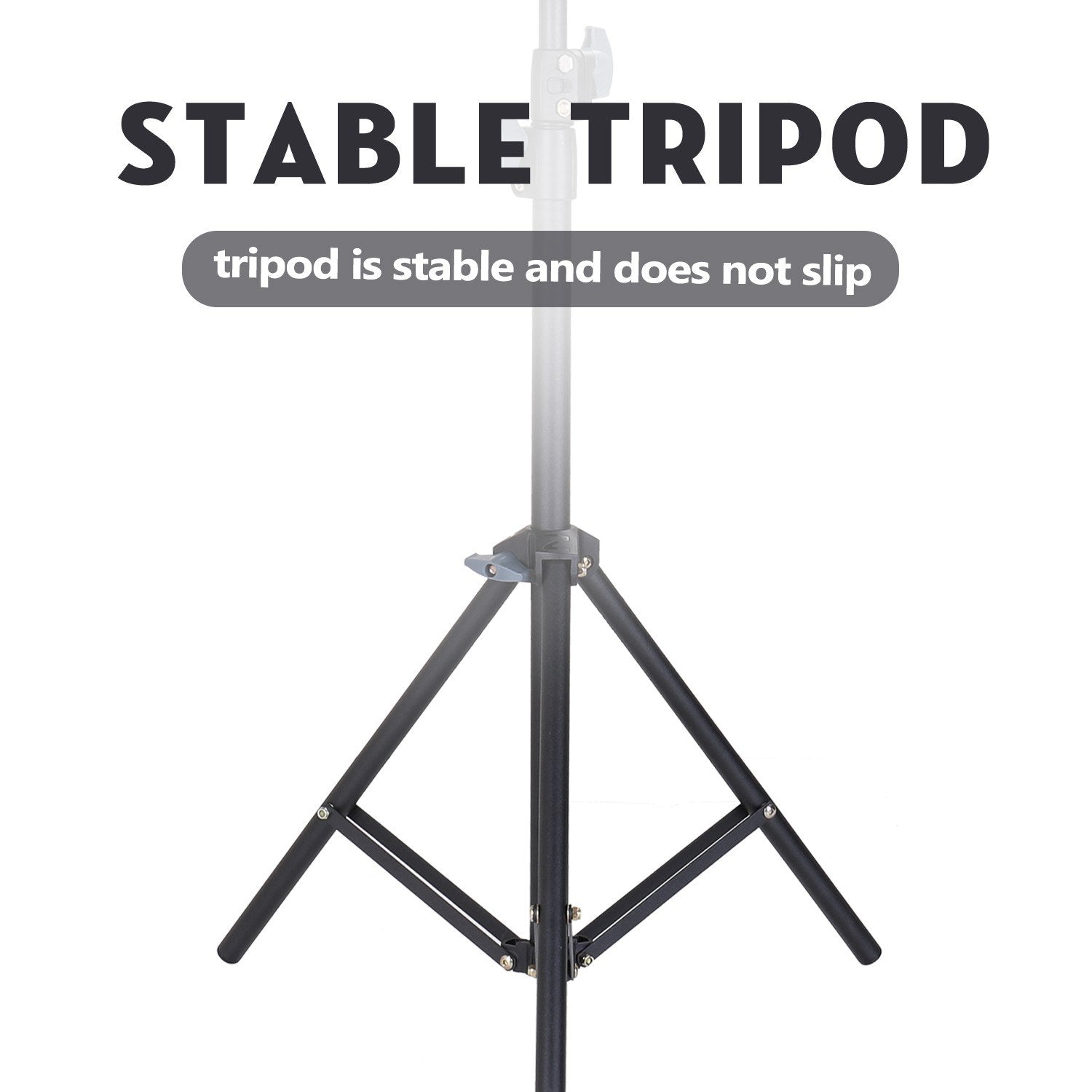 Alloy Photography LED Selfie Ring Light Dimmable Photo Camera Phone Lamp with 1.6M Stand Tripod