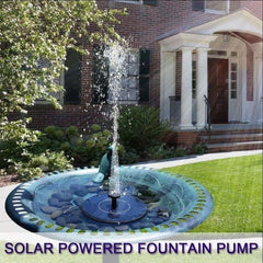 2.5W Solar Water Pump Fountain Floating Outdoor Pool Circular Fountains with 6 LED Lights