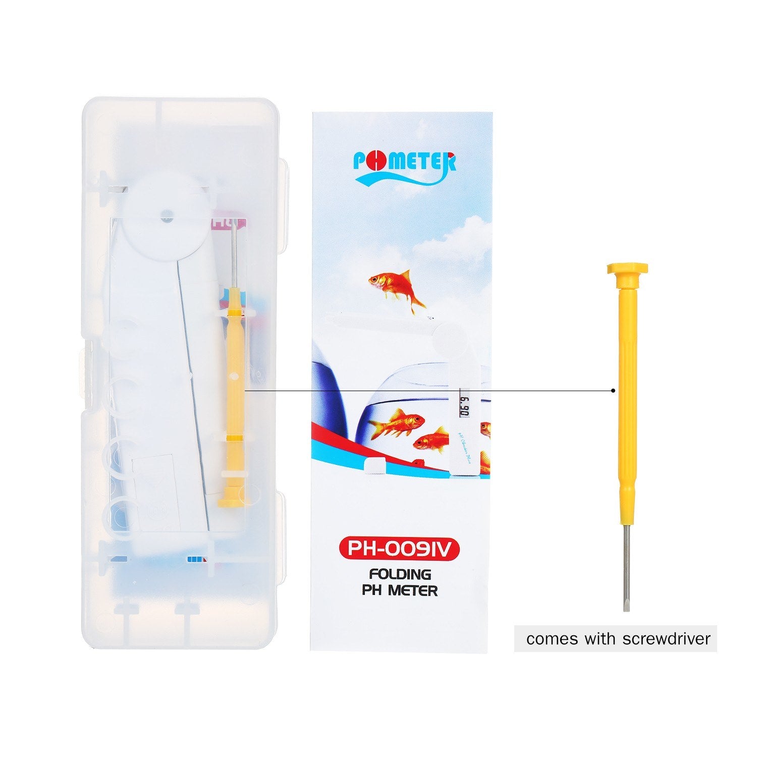 Pocket Folding PH Meter Digital Tester Detection 0-14 Measurement Range For Water Quality