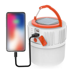 Portable Lantern USB Solar Power Mobile Light with 24pcs Lamp Beads