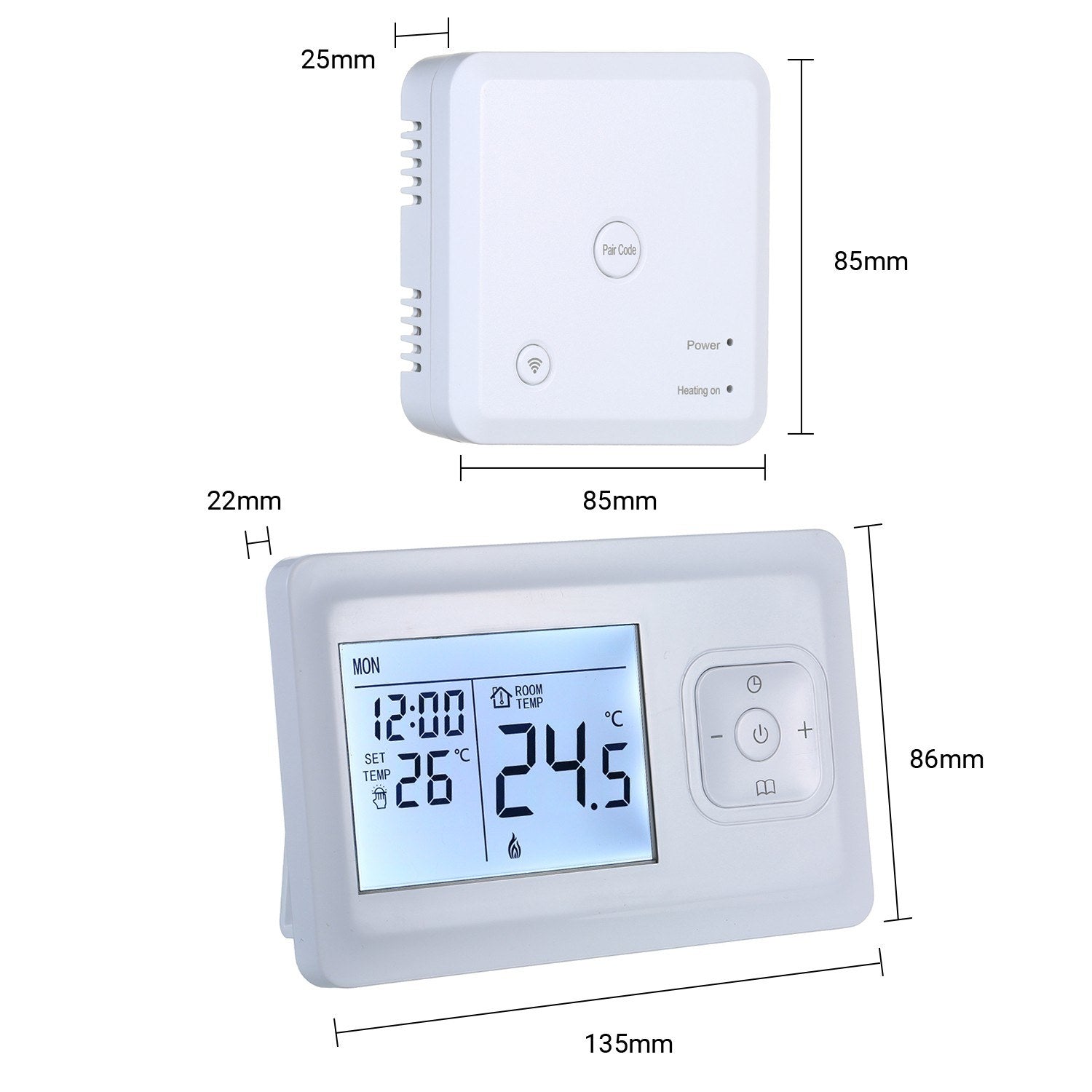 LCD Digital Heating Thermostat Programmable Wall-mounted Furnace Wifi