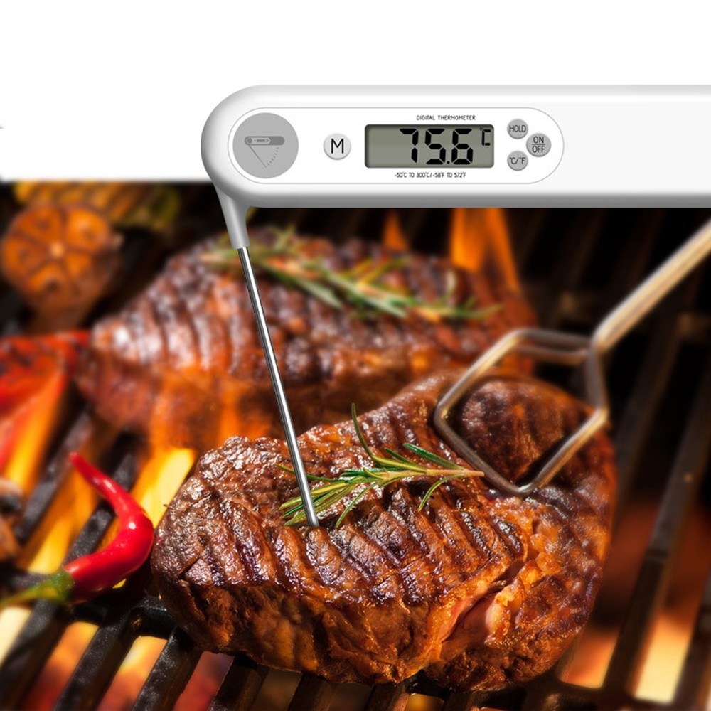 Digital Food Thermometer Instant Read Meat Probe Kitchen Cooking Temperature Tester for Milk Grill BBQ