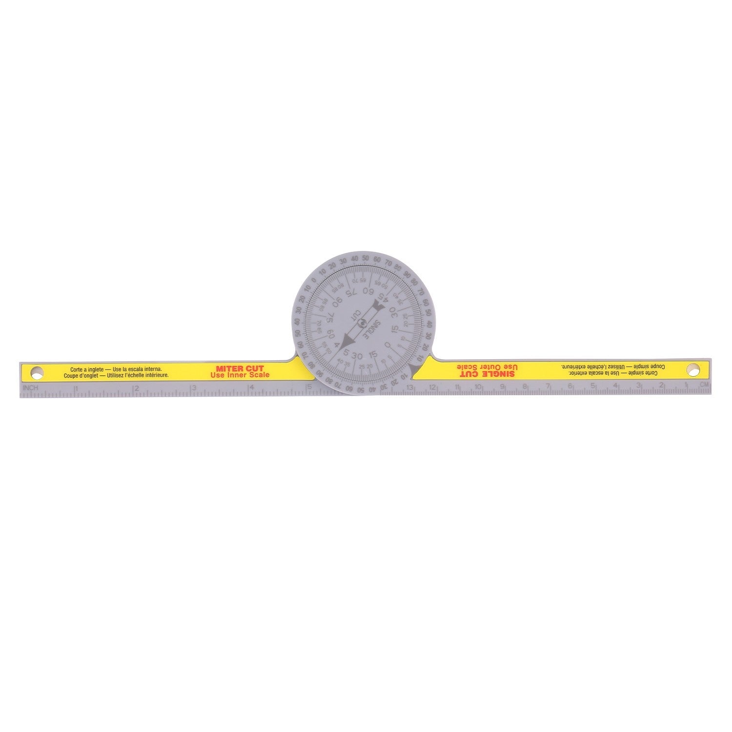 Miter Saw Protractor Angle Measuring Transfer Rule Gauge for Carpenters ABS Metric Ruler