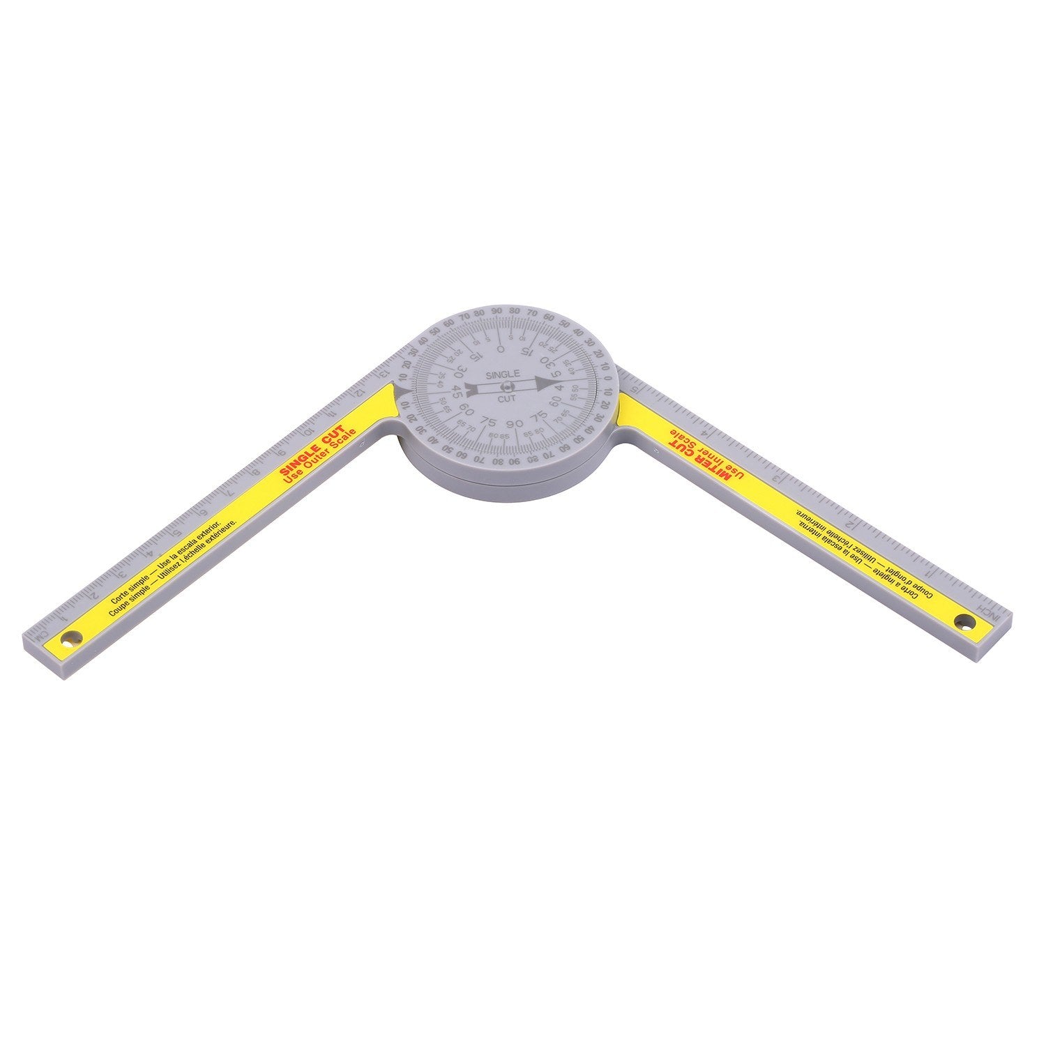 Miter Saw Protractor Angle Measuring Transfer Rule Gauge for Carpenters ABS Metric Ruler