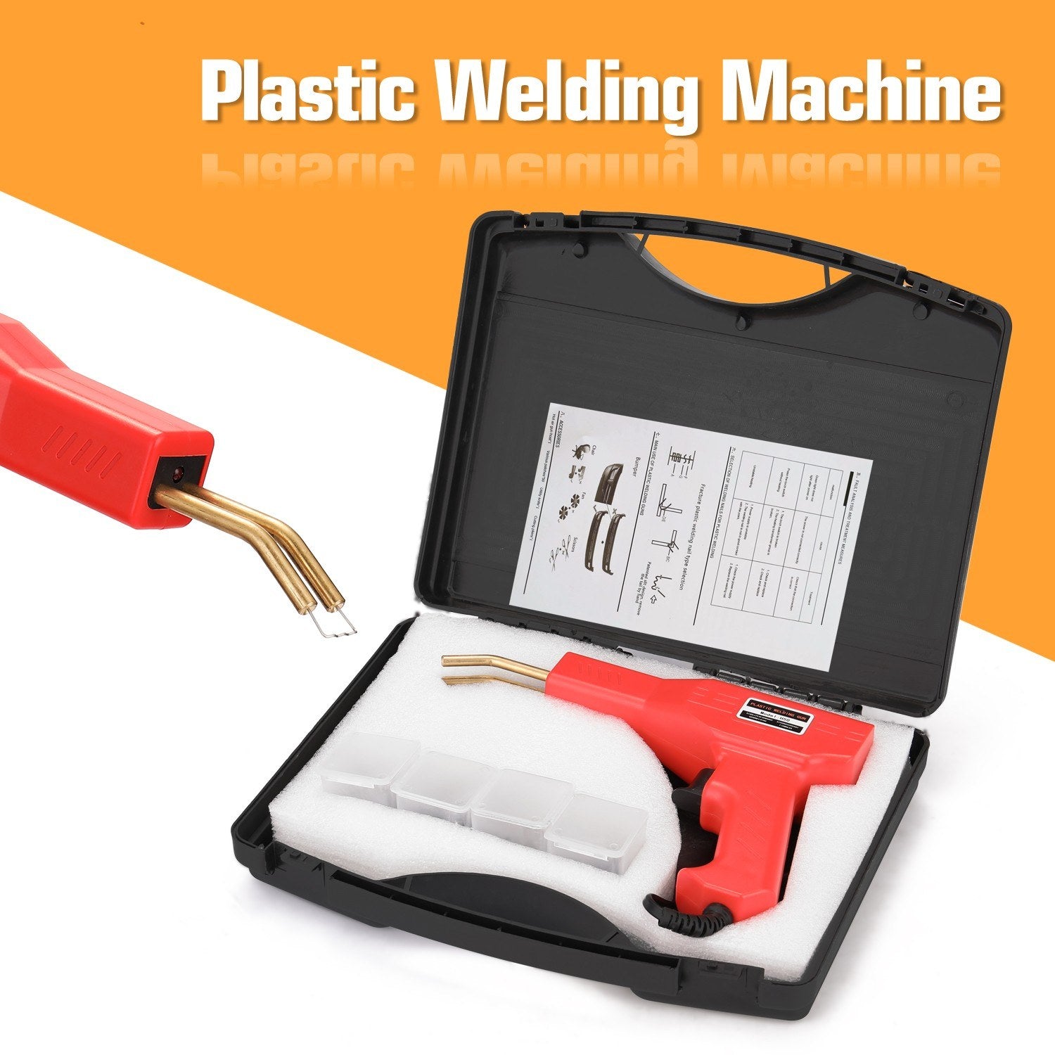 Handy Plastics Welders Garage Tools Hot Staplers Machine Staple PVC Repairing