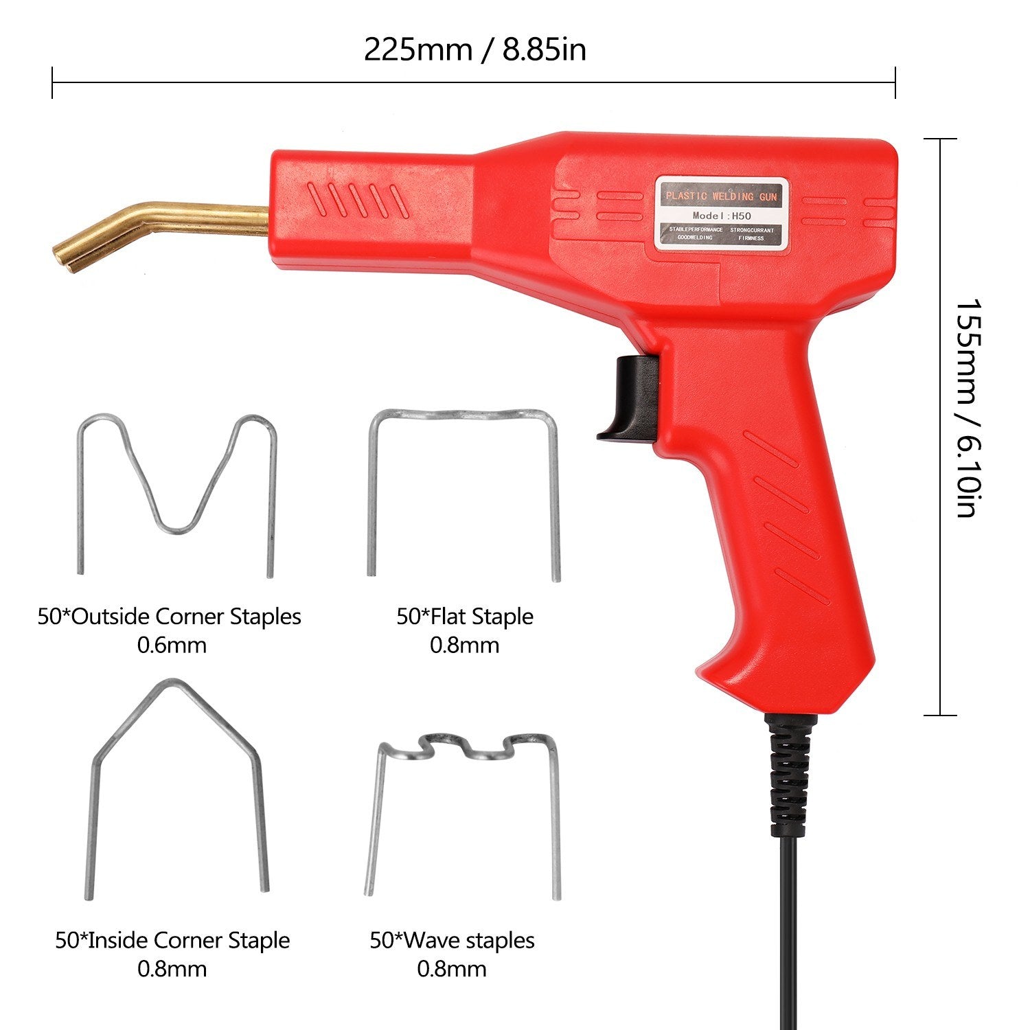 Handy Plastics Welders Garage Tools Hot Staplers Machine Staple PVC Repairing