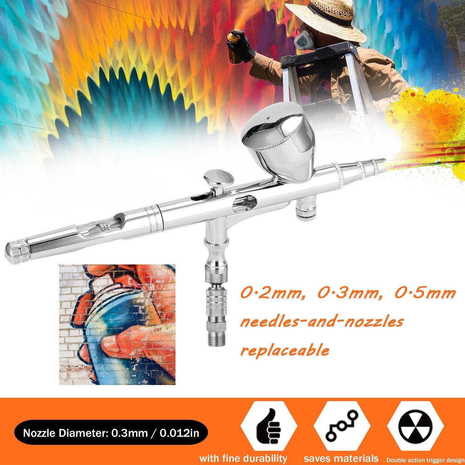 Airbrush Set for Model Making Art Painting with Air Compressor+Power Adapter+Airbrush+Airbrush Holder