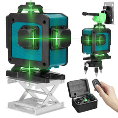 Multifunctional 4D 16 Lines Laser Level Tool Vertical Horizontal with Self-leveling Function