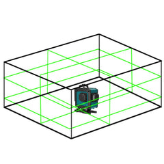 Multifunctional 4D 16 Lines Laser Level Tool Vertical Horizontal with Self-leveling Function