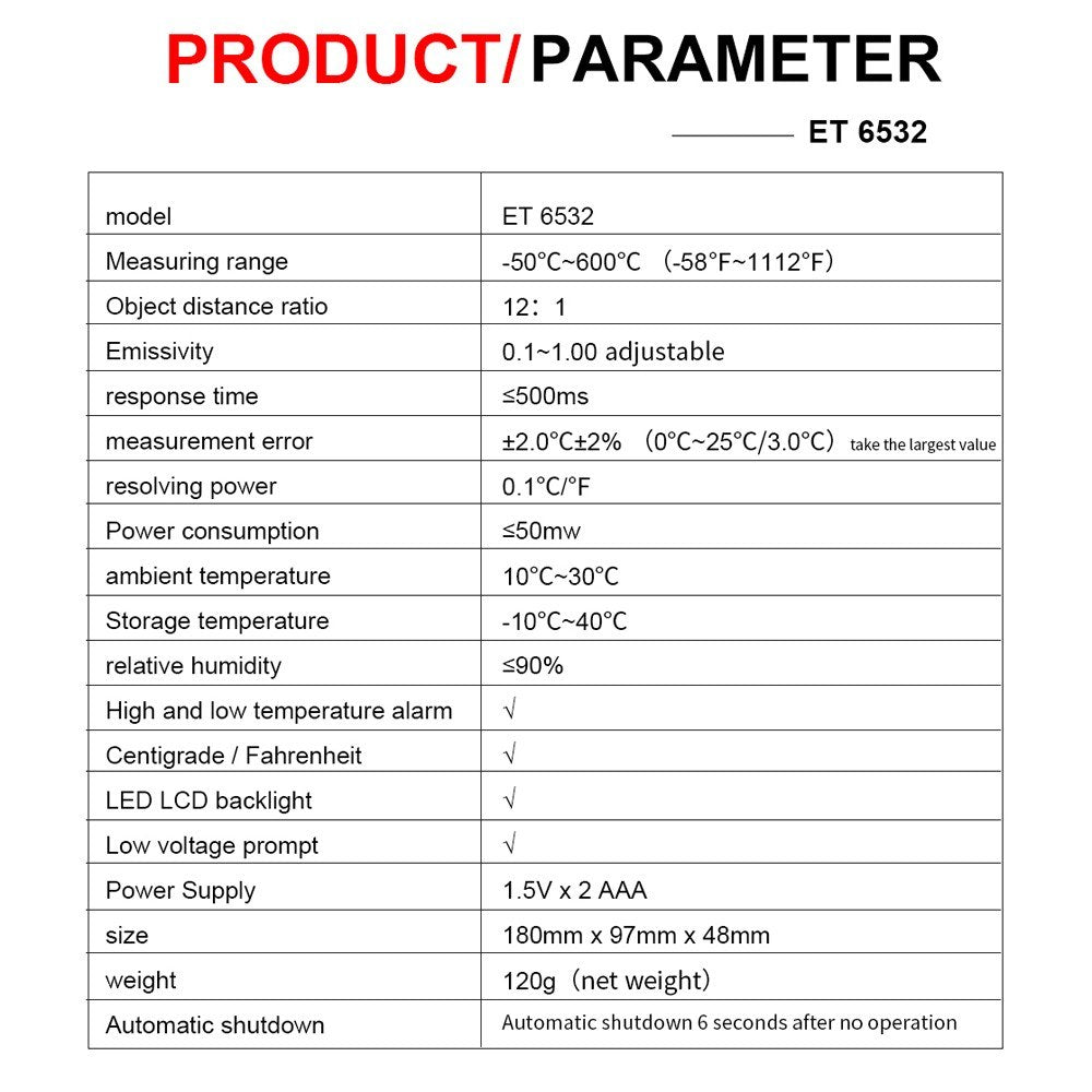 Non Contact Infrared Intelligent Temperature Measurement Multi-purpose High Precision